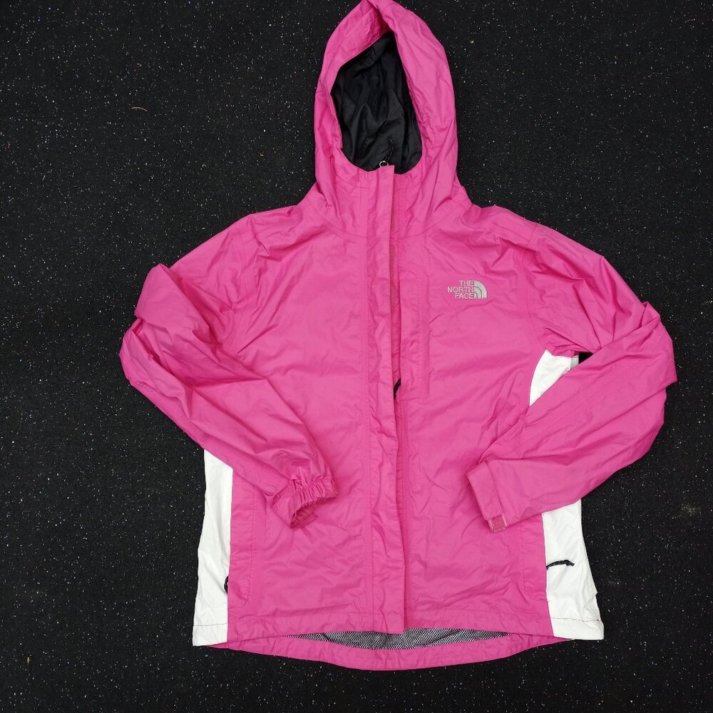 The North Face Pink Windbreaker Hoodie Jacekt Mesh Lining Women's S